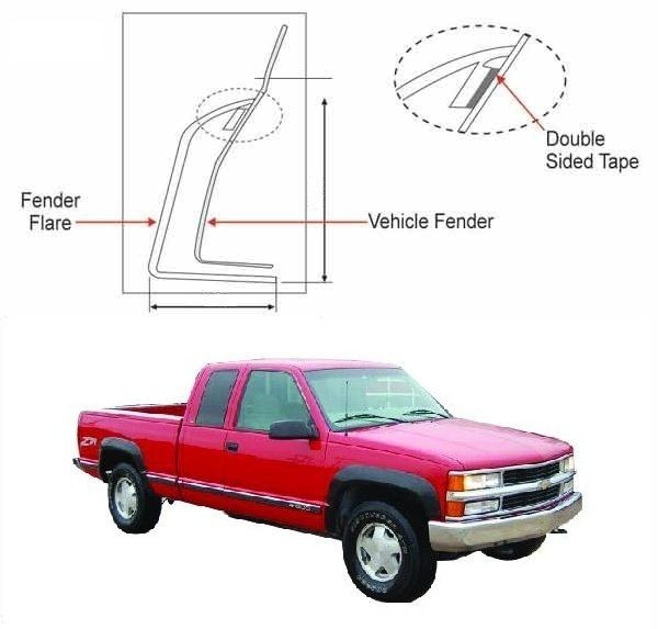 Chevrolet Silverado fender flares in Mouldings & Trim