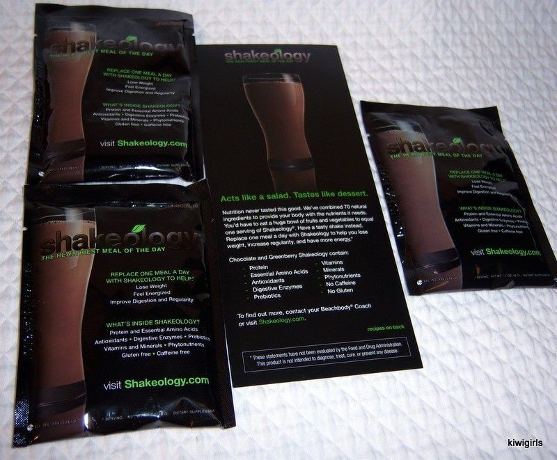 SHAKEOLOGY  3 PACKETS CHOCOLATE ORIGINAL FORMULA