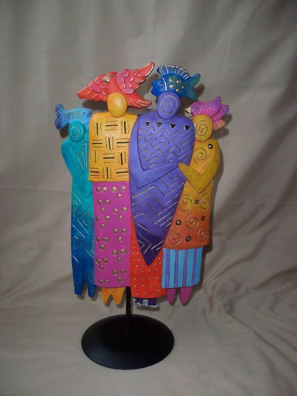 LAUREL BURCH PEOPLE STATUE FOLKLORIC FRIENDS MIB RETIRED FREE 