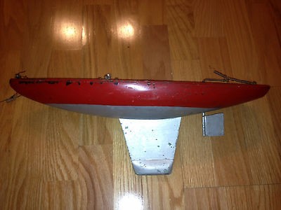 1920s Antique Seaworthy Toy Boat Yacht Sea Worthy