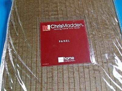 Chris Madden Brown Chocolate Silk Sheer Curtain 42 108 in Slider Long 