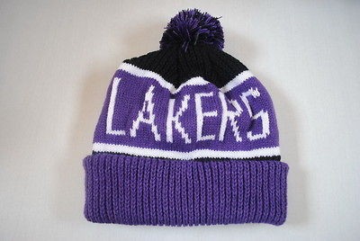 NEW NBA LOS ANGELES LAKERS KNIT BEANIE WINTER hat ^ CAP OSFA B603