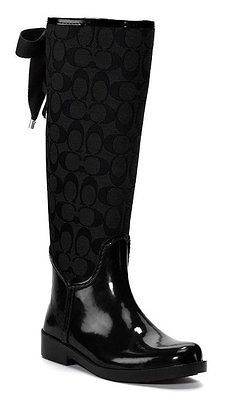 COACH TRISTEE 12CM SIG C SHINY RAINBOOT WOMAN