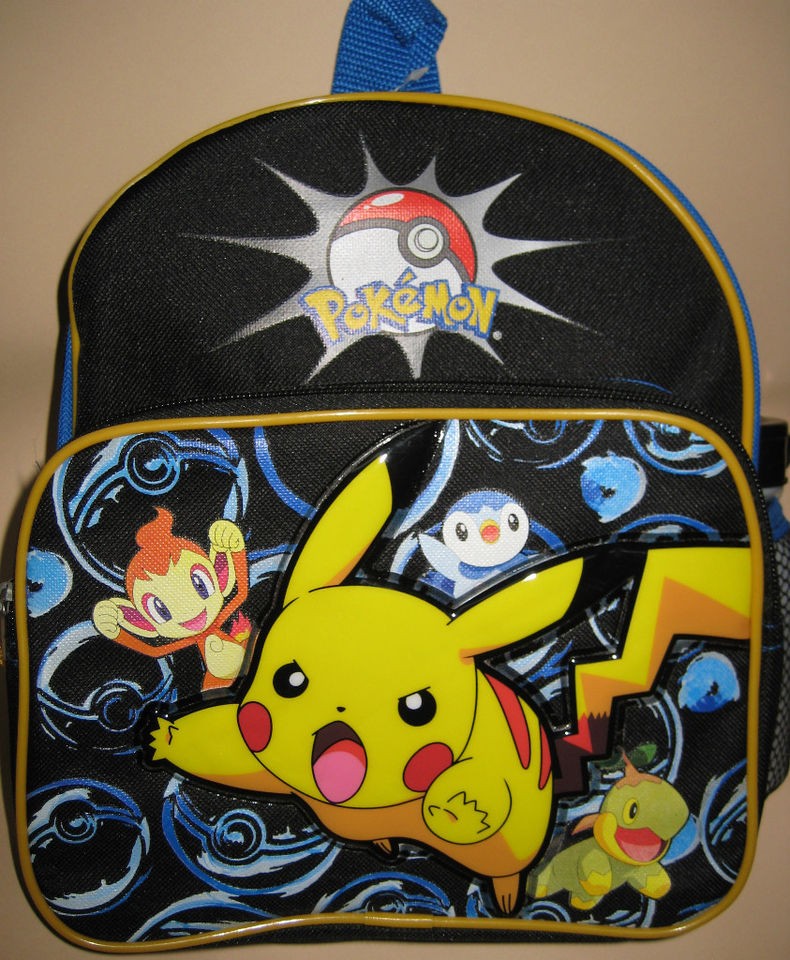   Pikachu MINI BACKPACK Rucksack Boys Kids Bags Black Xmas Gifts NWT