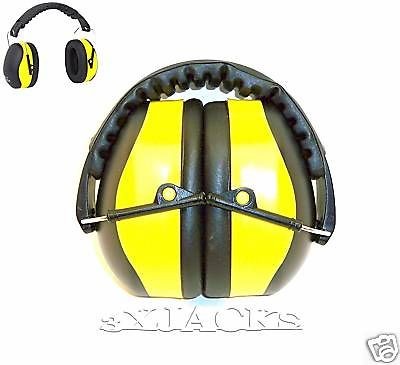 EAR HEARING PROTECTION SKEET TRAP SHOOTING RANGE YELLOW & BLACK OSHA 