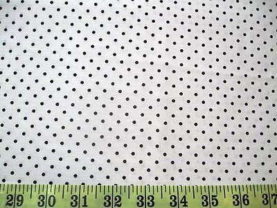 Friendship Tea Sandy Lynam Clough Quilt Fabric 1/2 yard Black Polka 