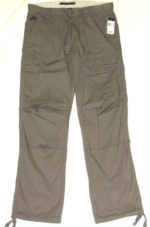 SEAN JOHN Pants New $58 Mens Gray Coal Cargo Choose Size