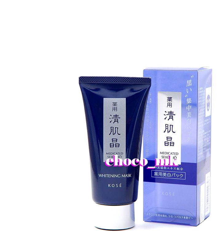 Kose Medicated Seikisho Whitening Mask 80g black clay