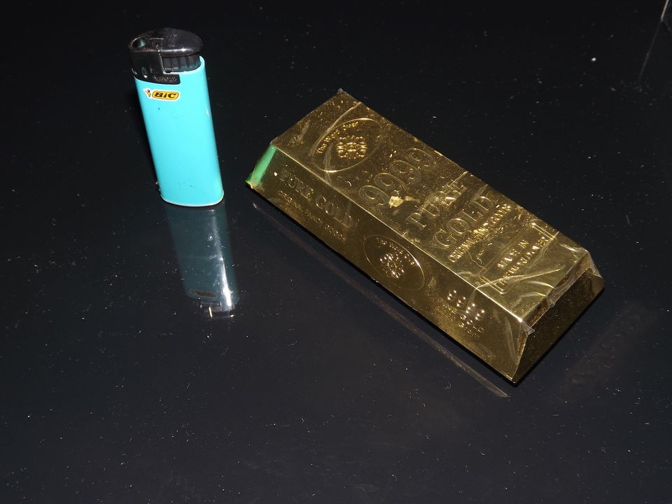 gold bar lighter novalty gold bar