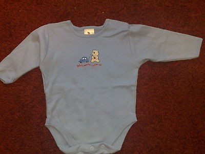 Ladybird Baby Boys Blue Mix Baby Grow One Piece Outfit for 3   6 