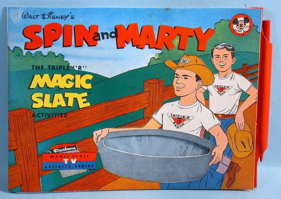   Spin & Marty Magic Slate Toy Mickey Mouse Club Stollery Considine 1954