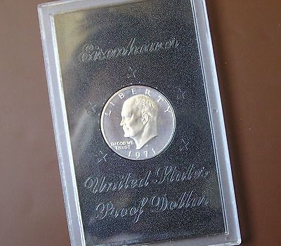 US Silver One Dollar Coin 1971 S   Eisenhower Dollar