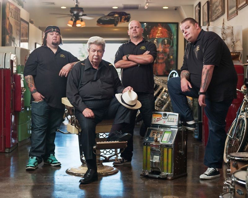 Chumlee, Corey, Richard & Rick Harrison Pawn Stars 8x10