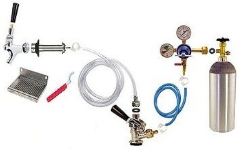 Door Mount Kegerator Conversion Kit with 5 lb. Co2 Tank & Drip Tray 