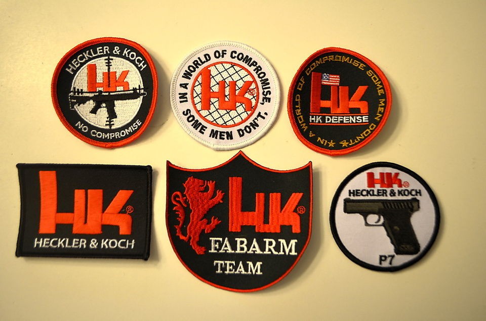 HECKLER & KOCH HK PATCH SET 6 HK P7PSP P7M8 416 FABARMS P30 USP HK45 