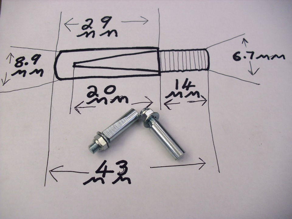   Moped/Runabout/Wisp/RM4/RM5/RM6/RM8/RM9/RM11/X2 Pedal Arm Cotter Pins