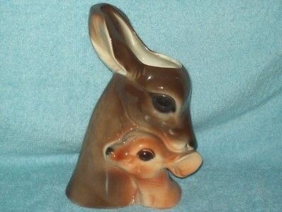 VINTAGE ROYAL COPLEY DEER VASE/PLANTER