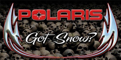 ALL RIDERS   New Polaris Banner Dragon Rush XCR Edge snowmobile   Snow 