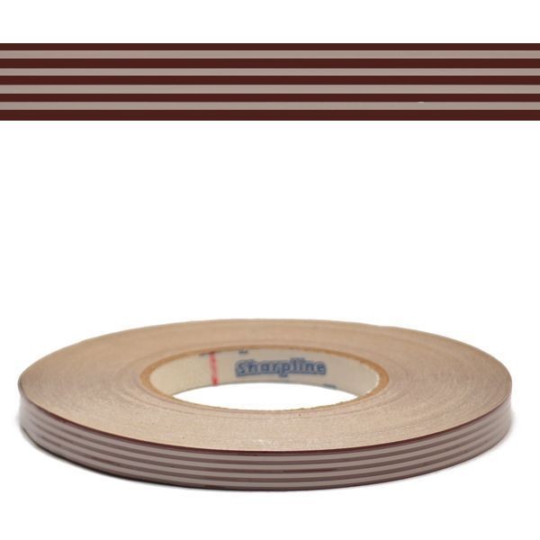   MARINE 101291 02 5/8 INCH BURGUNDY / LIGHT BEIGE BOAT PINSTRIPE TAPE