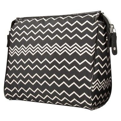 MISSONI for Target Cosmetic Travel Purse Kit Bag Black Chevron Zig Zag 