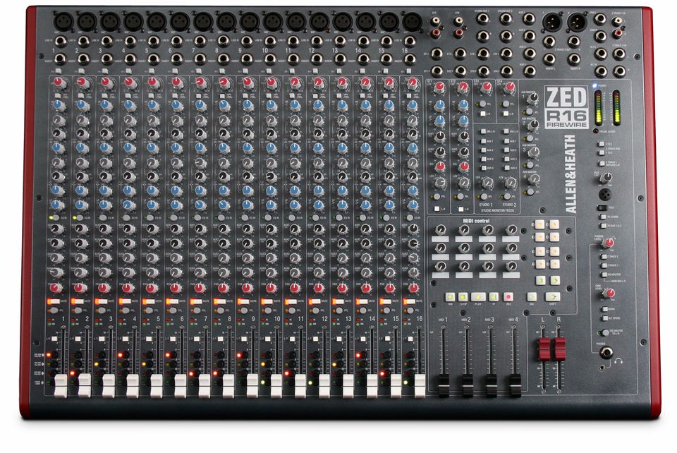   & Heath ZED R16RB Recording Mixer Board, Mixing Console 16 Channel