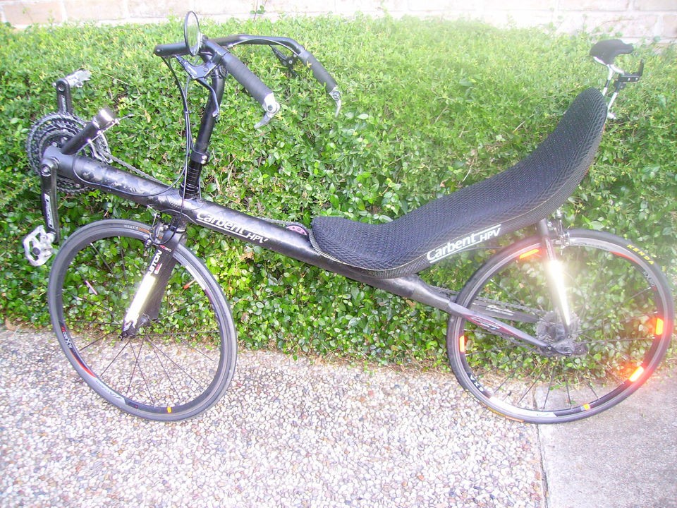 CARBENT SEA DRAGON RECUMBENT BICYCLE BEAUTIFUL ULTRA LIGHT FAST 