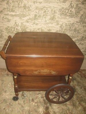 Lambert Hitchcock Coventry Tea Cart Hand Decorated & Stenciled Made in 