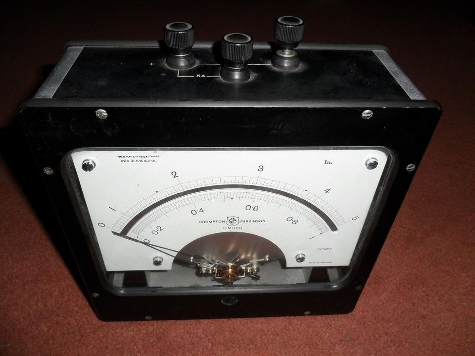 Vintage Retro Crompton Parkinson Amp Meter Ameter Ammeter 157497285