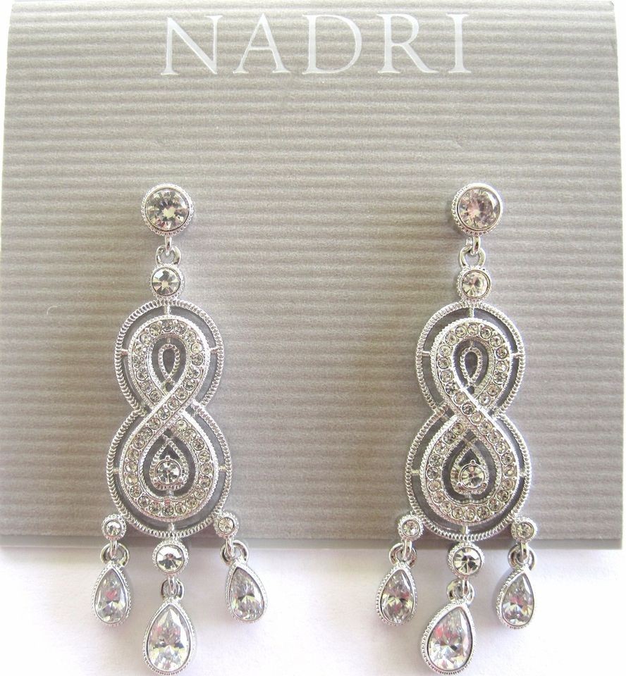 nadri crystal drop earrings