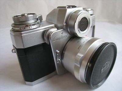 ZEISS IKON CONTAREX A BULLSEYE CYCLOPS 35MM SLR CAMERA BODY W/CASE 