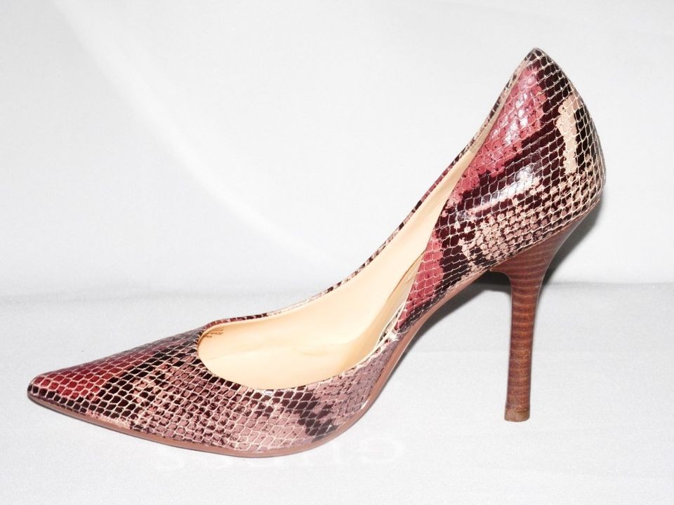 New Guess Pumps/Heels By Marciano Carrie7 Leather Upper Snake Print 