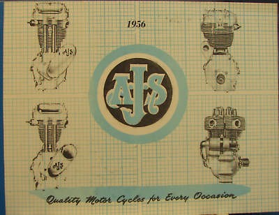 1956 A J S Quality Motor Cycles For Every Occasion Sales Booklet 