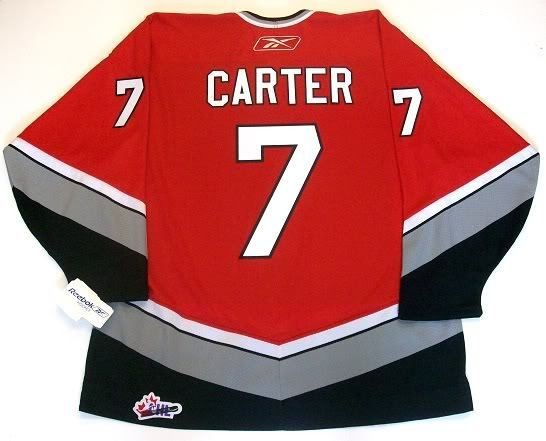 JEFF CARTER SOO GREYHOUNDS RBK JERSEY LOS ANGELES KINGS