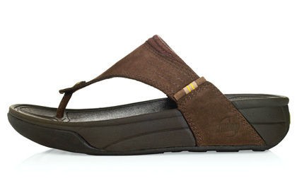 FITFLOP Dass Brown Leather Sandal