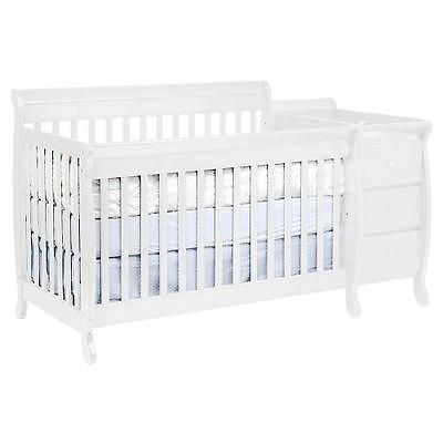 DaVinci Kalani 4 in 1 Crib and Changer with Toddler Rail   White