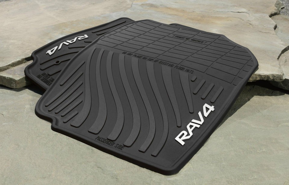 Genuine Toyota Rubber All Weather Floor Mats for 2007 2012 Rav4 New 