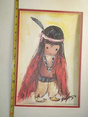Ted DeGrazia Large Print RED BLANKET