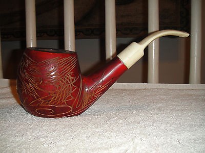 Vintage Pipe Oriental Carving Very Large Size Decorativ​e Pipe 