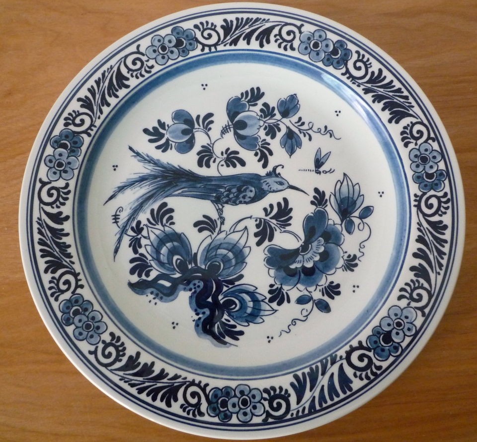 KONINKLIJKE GOEDEWAGGEN BLAUW (BLUE) DELFT HOLLAND HANDWERK 8 PLATE