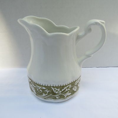 Meakin Lucerne Green Sterling Colonial English Ironstone CREAMER 