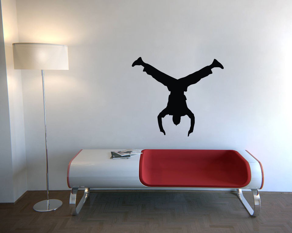 WALL VINYL STICKER MURAL ART DECAL PARKOUR PK FIGURE STREET SPORT 