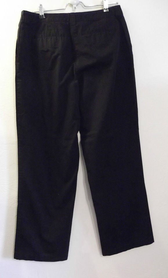 McDonalds black work pants, size 14, side and back pockets, Great 