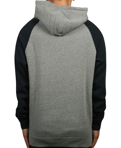 Diamond Supply 1998 Emblem Raglan Hoodie Grey Navy