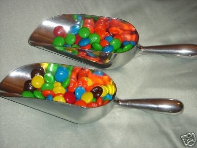 NEW SHINY METAL WEDDING CANDY BAR BUFFET SCOOPS