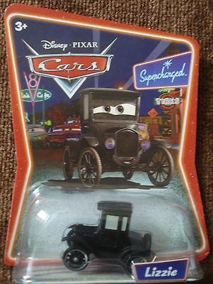 Disney Pixar CARS the movie LIZZIE SUPERCHARGED diecast NIP NEW