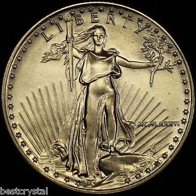 1986 Half Ounce ($25) Gold Eagle ~ Brilliant Uncirculated ~ (#6)