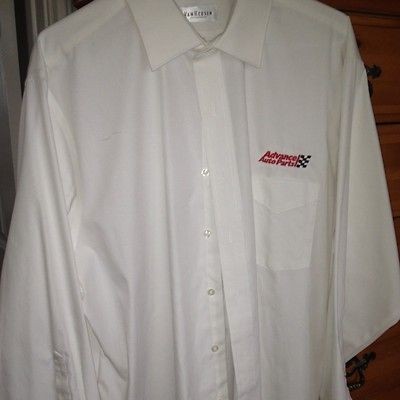   Mens Wrinkle Free Oxford Dress Shirt With Advance Auto Parts Logo