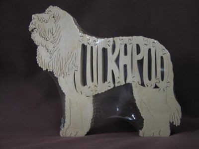 NEW Cockapoo Dog Wooden Scroll Saw Toy Puzzle