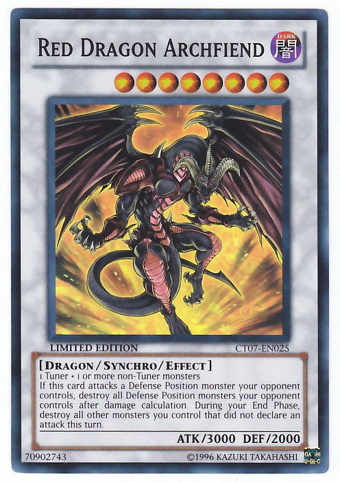 YUGIOH • Arcidemone Drago Rosso Red Dragon • SUPER RARA