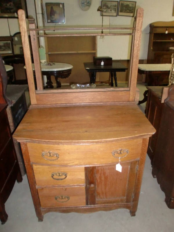 antique oak washstand in Dressers & Vanities